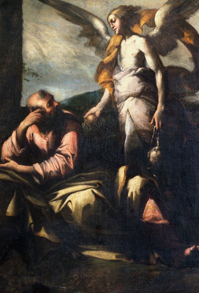 Elija besucht von einem Engel von Giovanni Donducci
